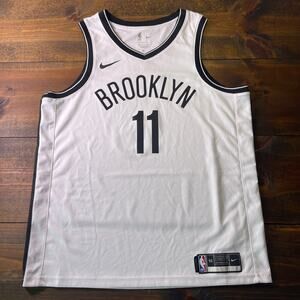 Nike Brooklyn Nets Jersey Men's XL Size 52 White Swingman Kyrie Irving #11